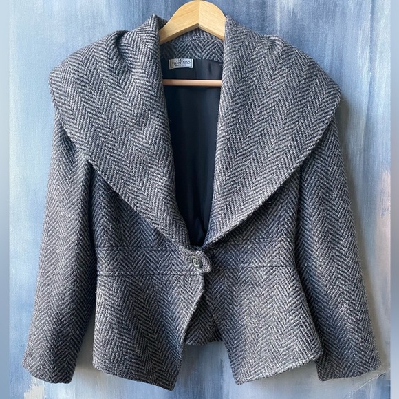 VTG VALENTINO Boutique Blazer Jacket and Skirt Wool Suit 2 Piece - Picture 2 of 13